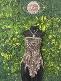 The "Feline Fine" Custom Ruffle Dress