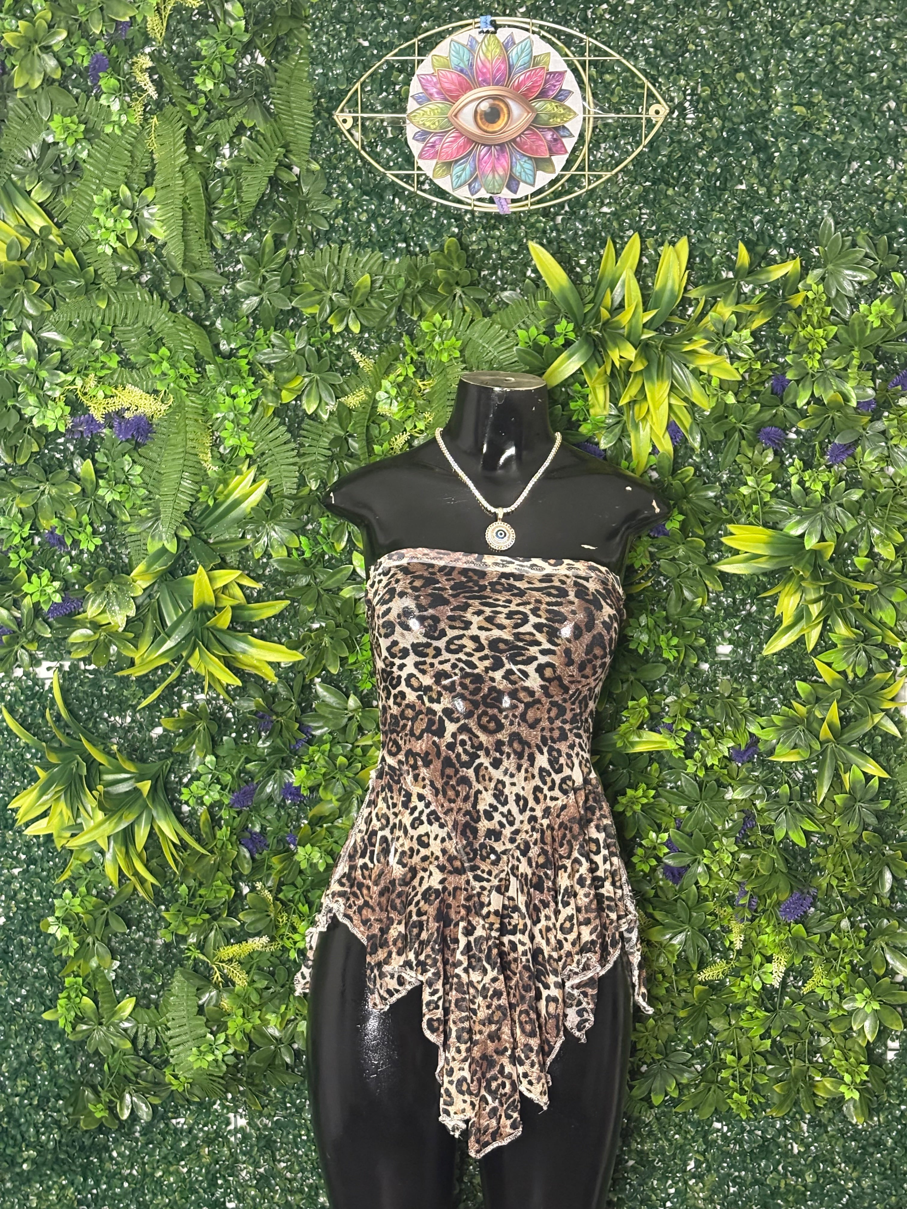 The "Feline Fine" Custom Ruffle Dress