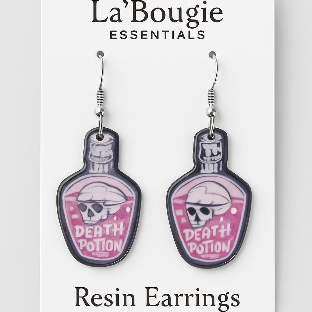 Custom Handmade Luxury Resin Statement Earrings