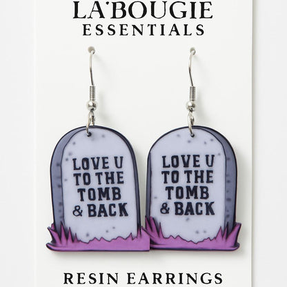 Custom Handmade Luxury Resin Statement Earrings