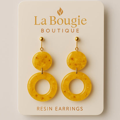 Custom Handmade Luxury Resin Statement Earrings