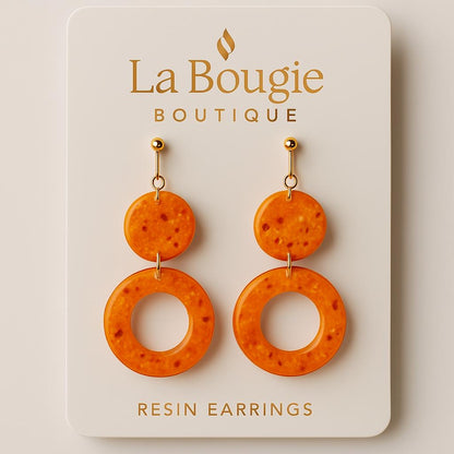 Custom Handmade Luxury Resin Statement Earrings
