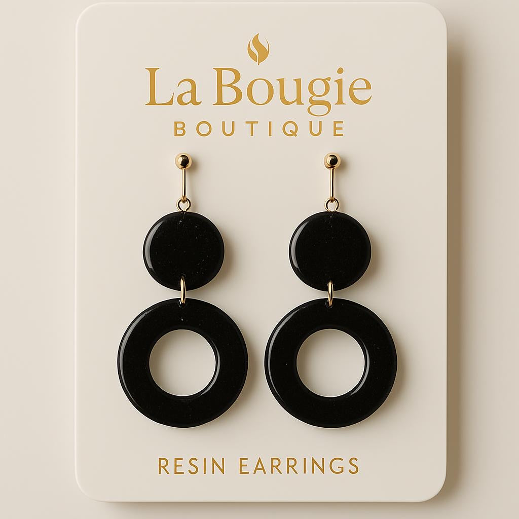 Custom Handmade Luxury Resin Statement Earrings