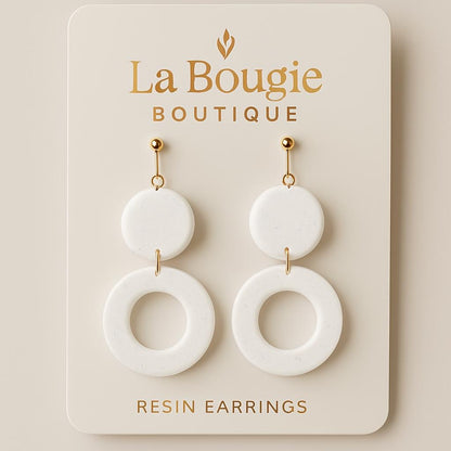 Custom Handmade Luxury Resin Statement Earrings