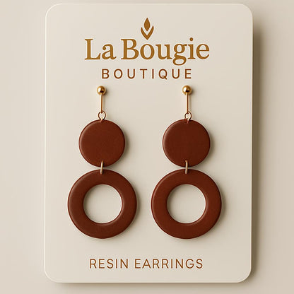 Custom Handmade Luxury Resin Statement Earrings