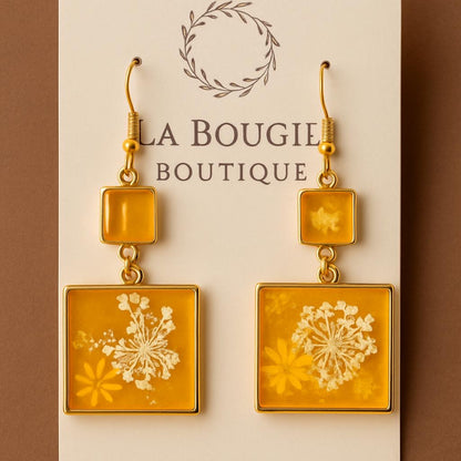 Custom Handmade Luxury Resin Statement Earrings