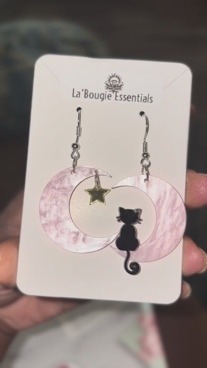 Custom Handmade Luxury Resin Statement Earrings