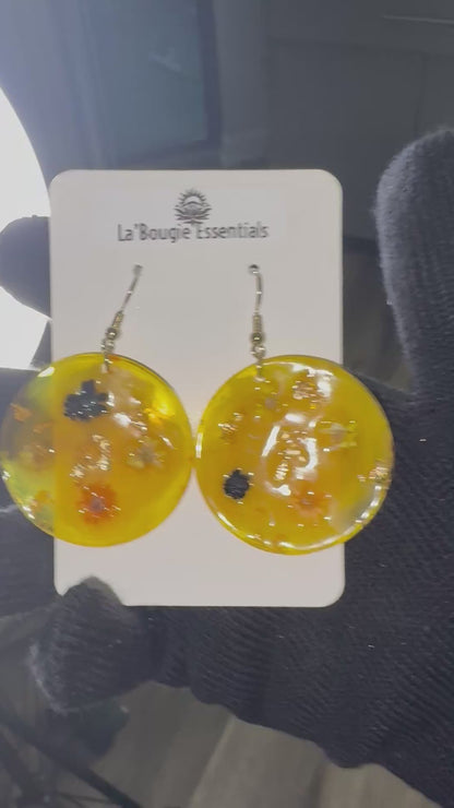 Custom Handmade Luxury Resin Statement Earrings