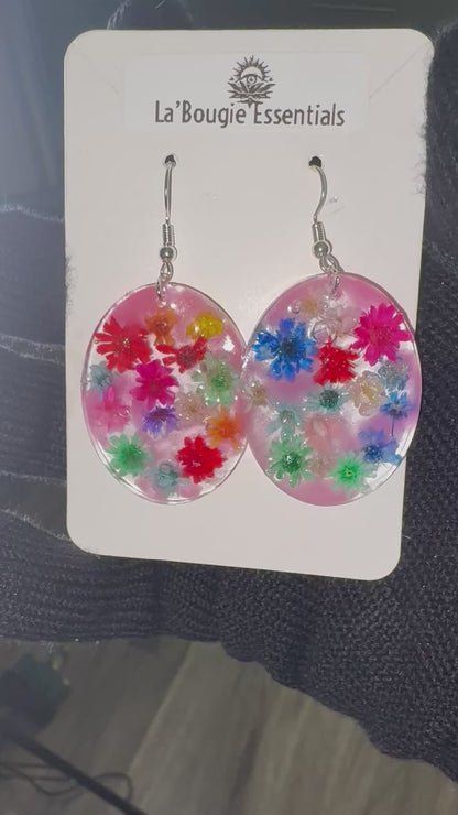 Custom Handmade Luxury Resin Statement Earrings