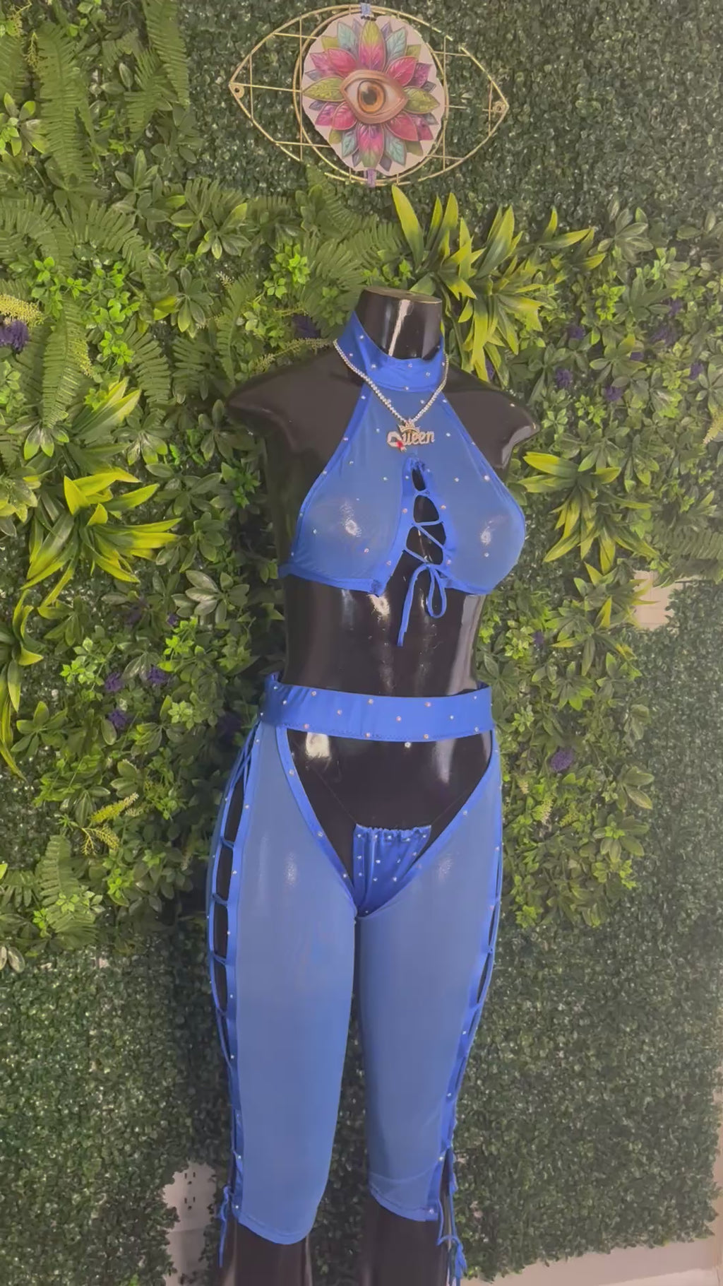 The Sapphire Skies Custom Chaps Set
